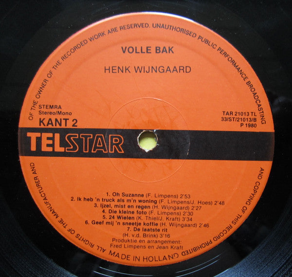 Henk Wijngaard -Volle Bak