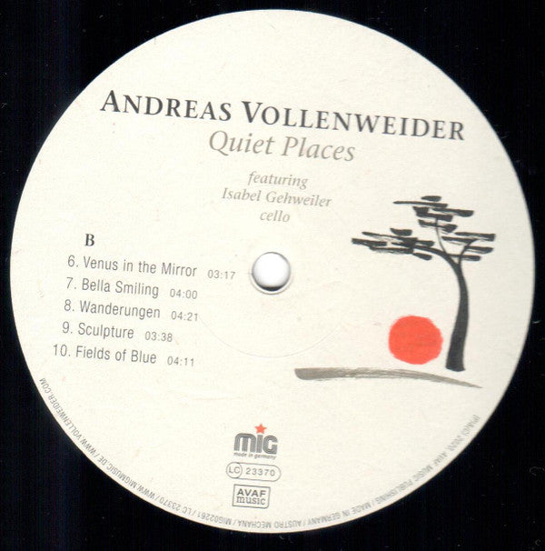 Andreas Vollenweider Featuring Isabel Gehweiler -Quiet Places