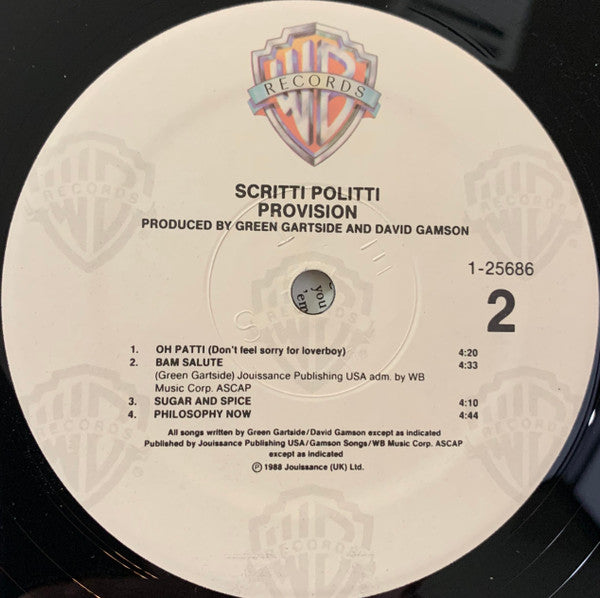 Scritti Politti -Provision