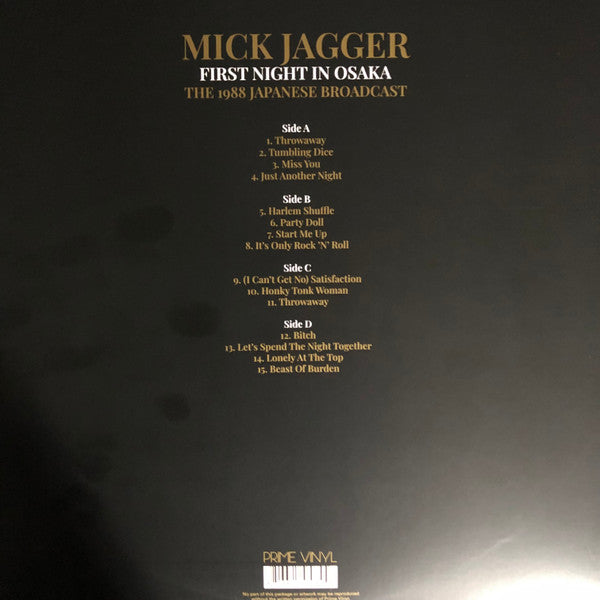 Mick Jagger - First Night In Osaka - The 1988 Japanese Broadcast