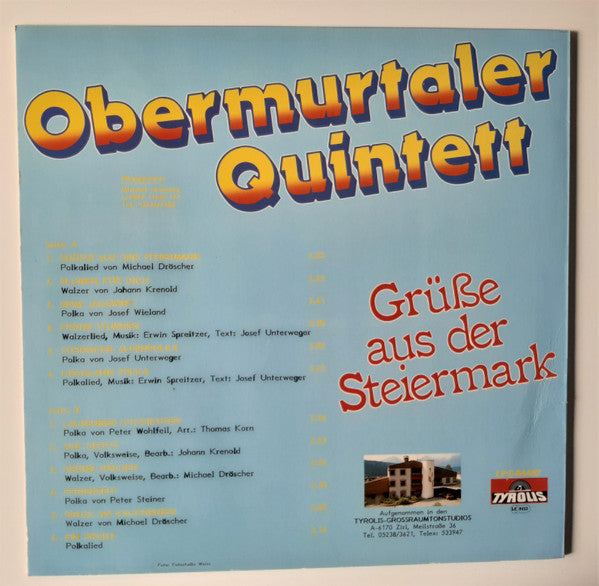 Obermurtaler Quintett - Grüße Aus Der Steiermark