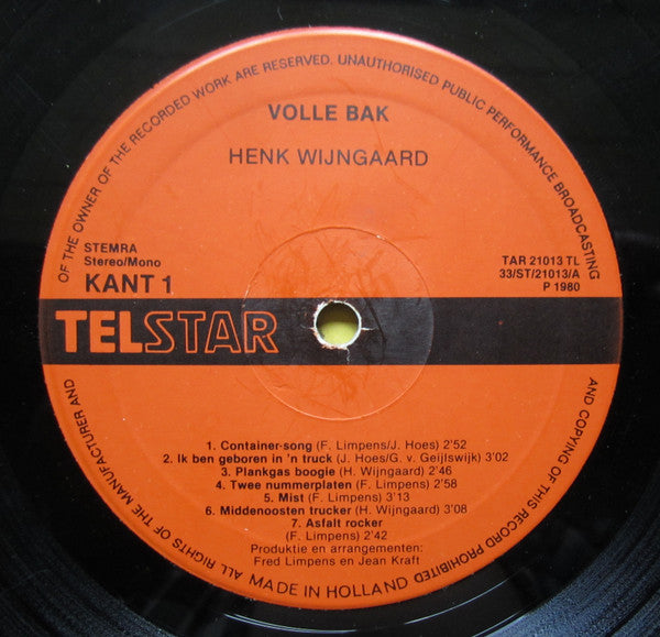 Henk Wijngaard -Volle Bak