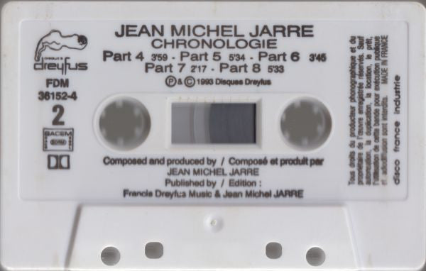 Jean-Michel Jarre - Chronologie