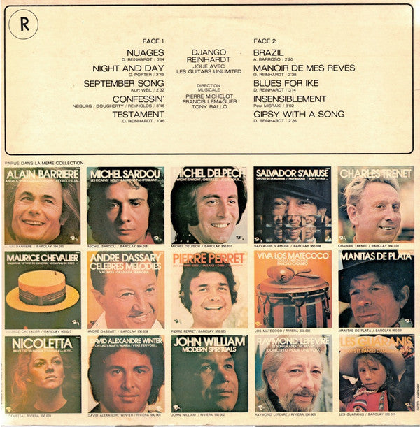 Django Reinhardt Joue Avec Les Guitars Unlimited* - Nuages / Manoir De Mes Rêves...