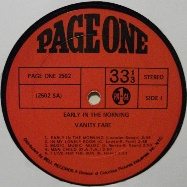 Vanity Fare -Early In The Morning