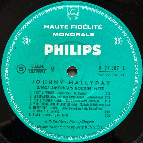 Johnny Hallyday, The Merry Melody Singers -Sings America's Rockin' Hits