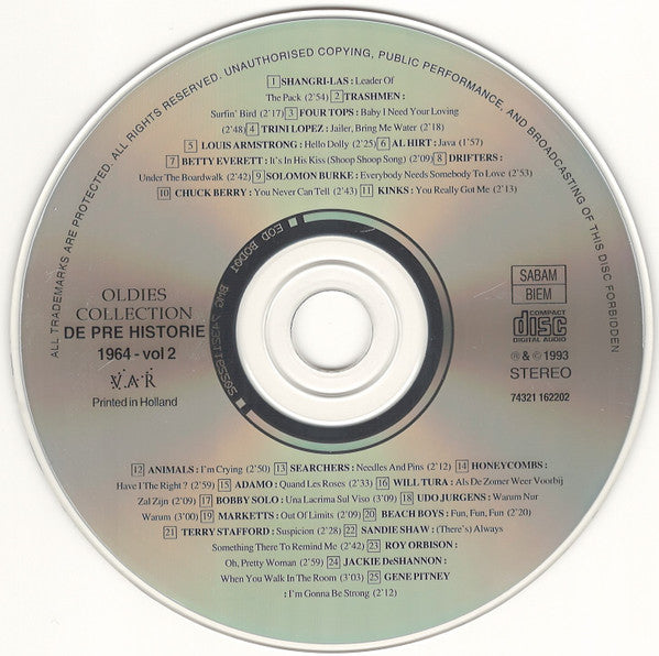 Various -De Pre Historie Original Hits 1960-1969 Vol.2
