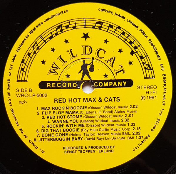 Red Hot Max & Cats -Red Hot Max & Cats (The Thrilling Sound Of Hot Rockabilly)