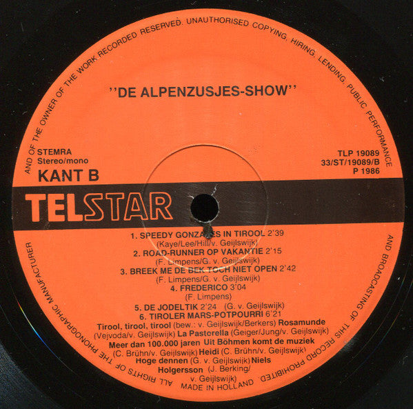 De Alpenzusjes -De Alpenzusjes-Show
