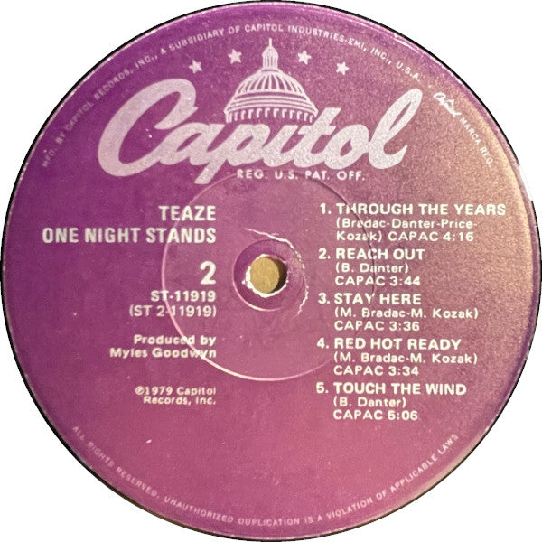 Teaze -One Night Stands