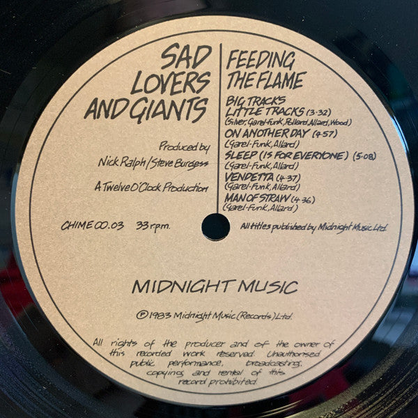 Sad Lovers & Giants* -Feeding The Flame