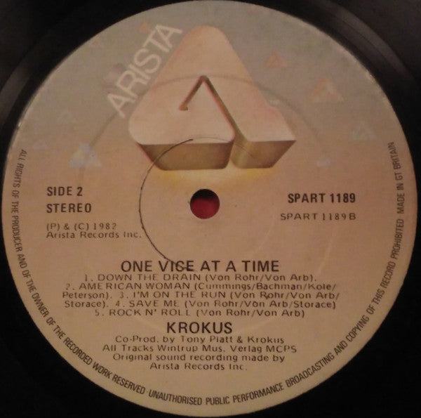 Krokus -One Vice At A Time
