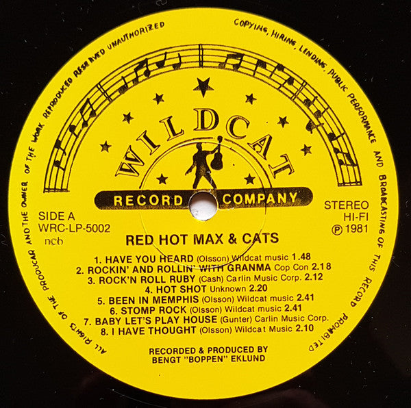 Red Hot Max & Cats -Red Hot Max & Cats (The Thrilling Sound Of Hot Rockabilly)