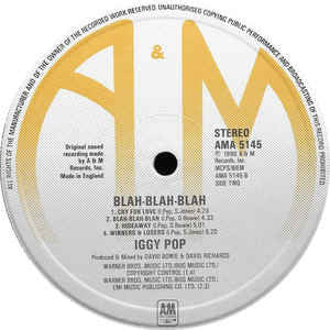 Iggy Pop -Blah-Blah-Blah