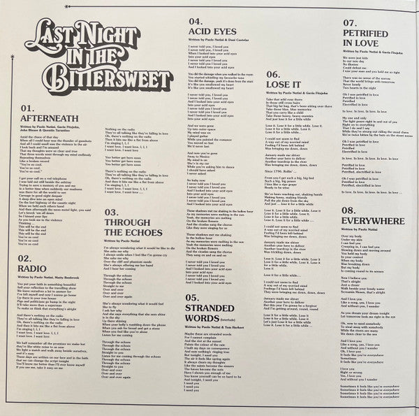 Paolo Nutini -Last Night In The Bittersweet