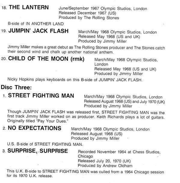 The Rolling Stones -Singles Collection ✱ The London Years