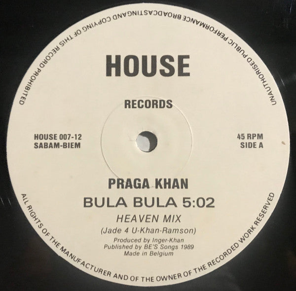 Praga Khan - Bula Bula