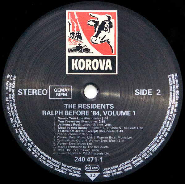 The Residents -Ralph Before '84: Volume I