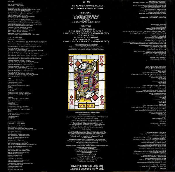 The Alan Parsons Project -I Robot / Pyramid / Eve / The Turn Of A Friendly Card