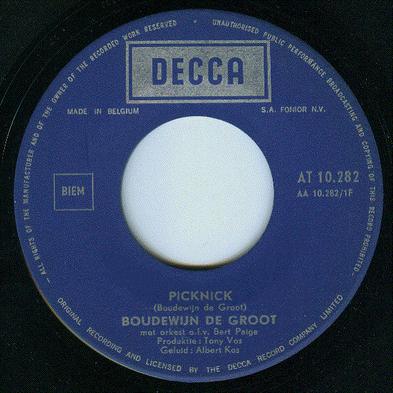 Boudewijn de Groot -Picknick / Ballade Van De Vriendinnen Voor Een Nacht