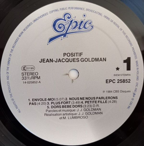Jean-Jacques Goldman -Positif