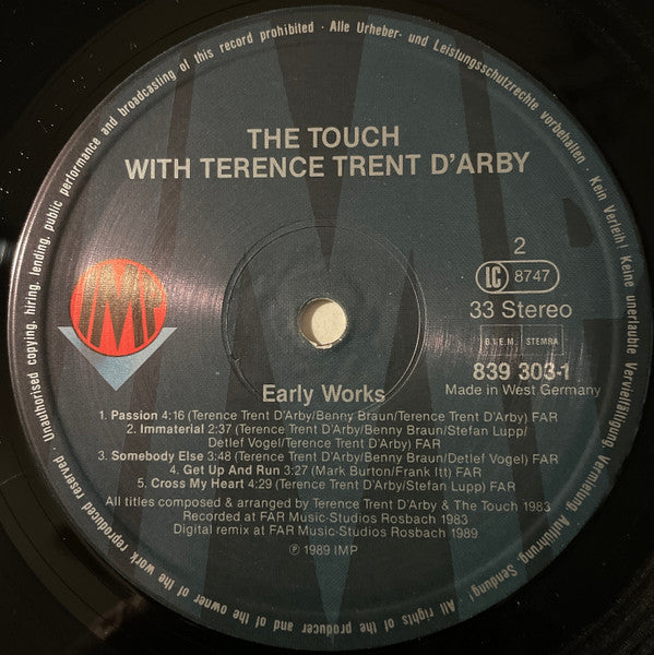 The Touch With Terence Trent D'Arby - Early Works
