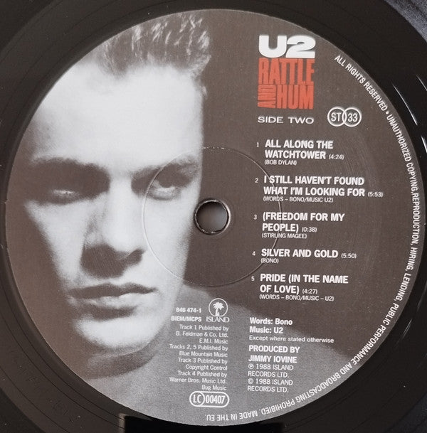 U2 -Rattle And Hum