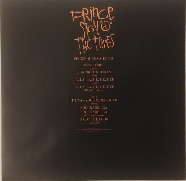 Prince -Sign "O" The Times