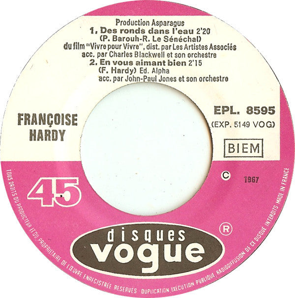 Françoise Hardy -Des Ronds Dans L'eau