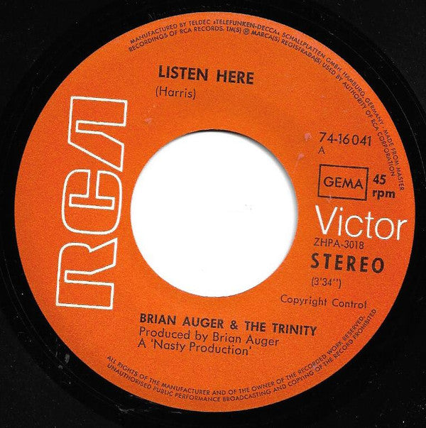 Brian Auger & The Trinity -Listen Here