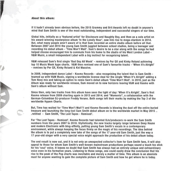 Sam Smith (12) - The Lost Tapes Remixed