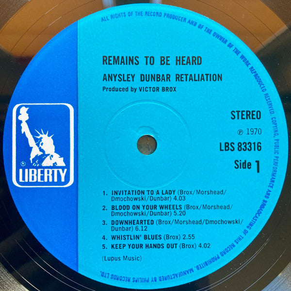 Aynsley Dunbar Retaliation* -Remains To Be Heard