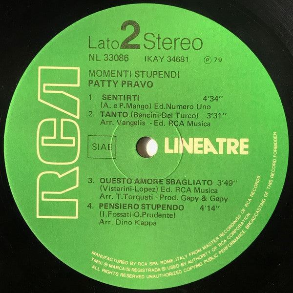 Patty Pravo - Momenti Stupendi