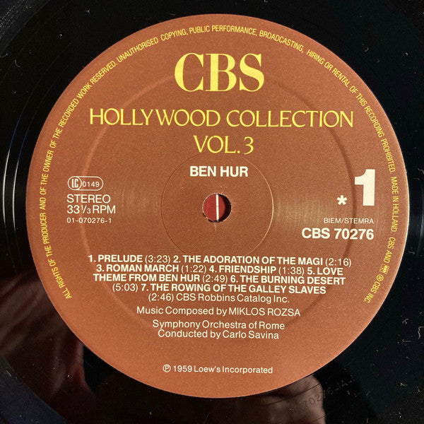 Miklos Rozsa* - Ben-Hur (Original Soundtrack Recording)