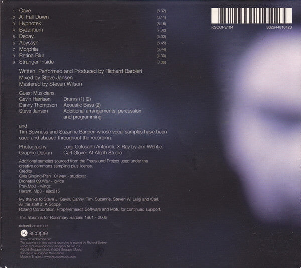 Richard Barbieri -Stranger Inside