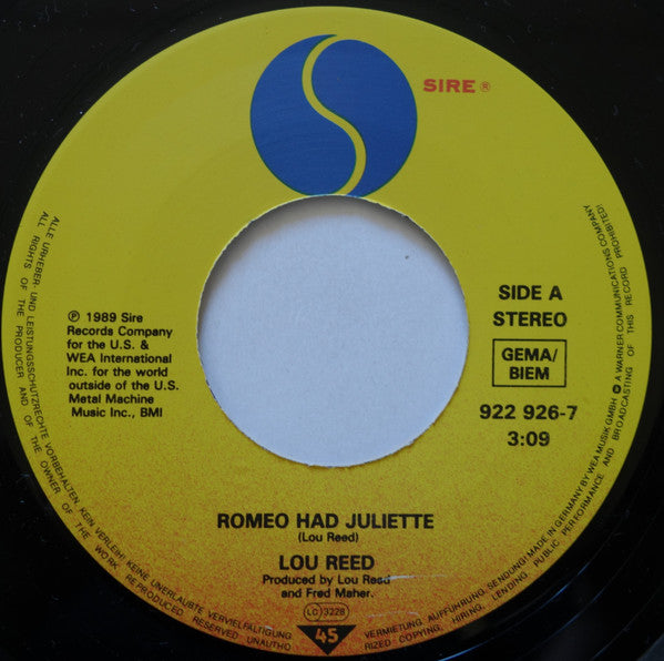 Lou Reed -Romeo Had Juliette