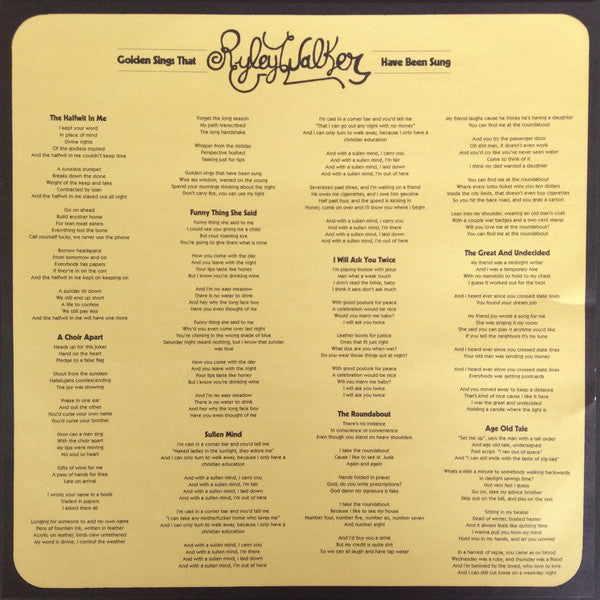 Ryley Walker -Golden Sings That Have Been Sung - Deep Cuts Edition