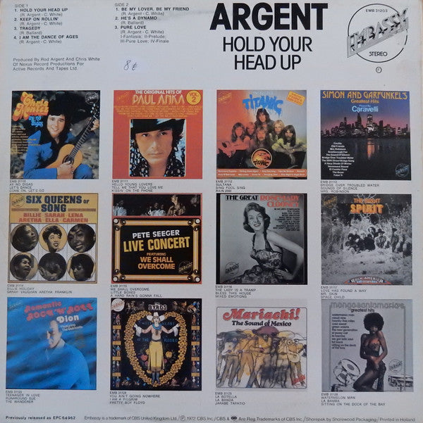 Argent - Hold Your Head Up