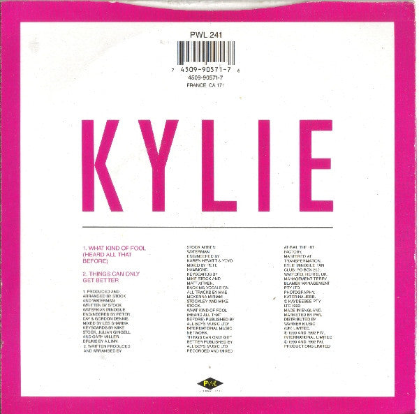 Kylie Minogue -What Kind Of Fool