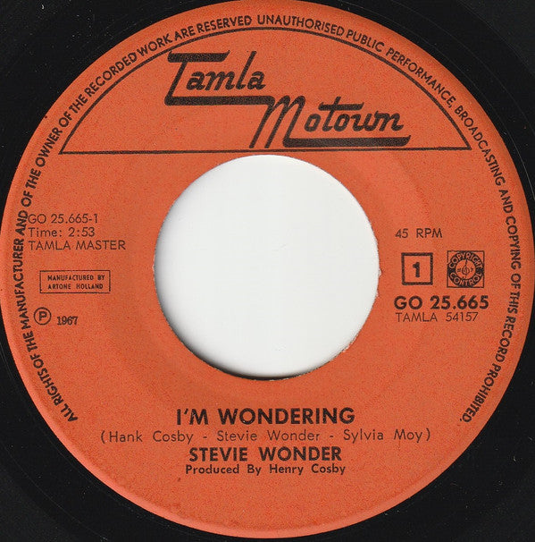 Stevie Wonder -I'm Wondering