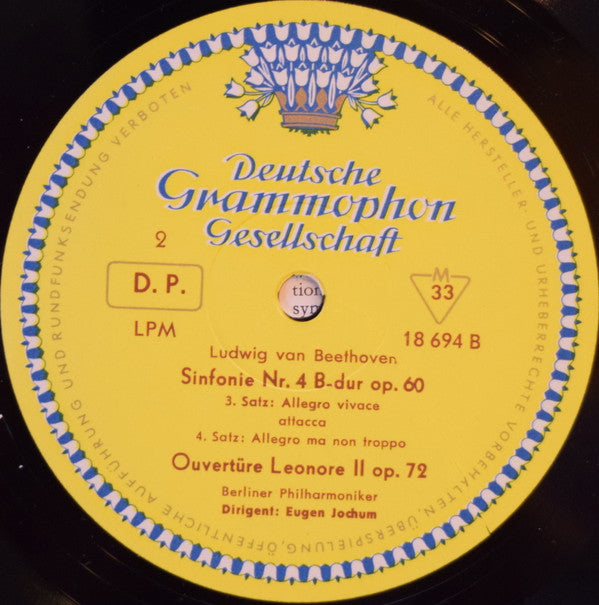 Berliner Philharmoniker Dirigent: Eugen Jochum -Eugen Jochum Dirigiert Beethoven