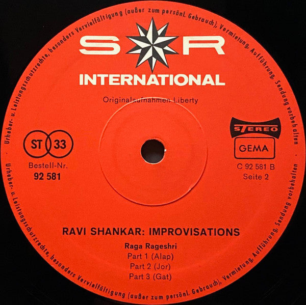 Ravi Shankar -Improvisations & Theme From Pather Panchali