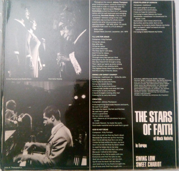 The Stars Of Faith Of Black Nativity* -In Europe - Swing Low Sweet Chariot (Negro Spirituals And Gospel Songs)