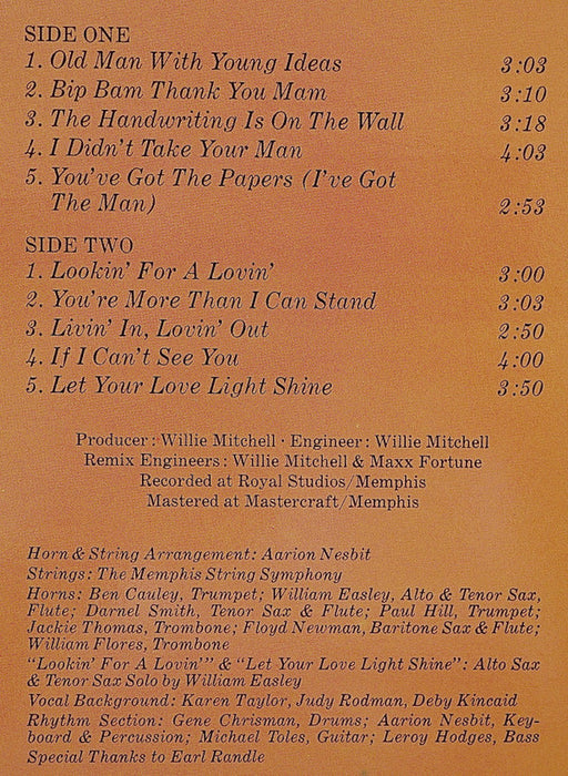 Ann Peebles -The Handwriting Is On The Wall