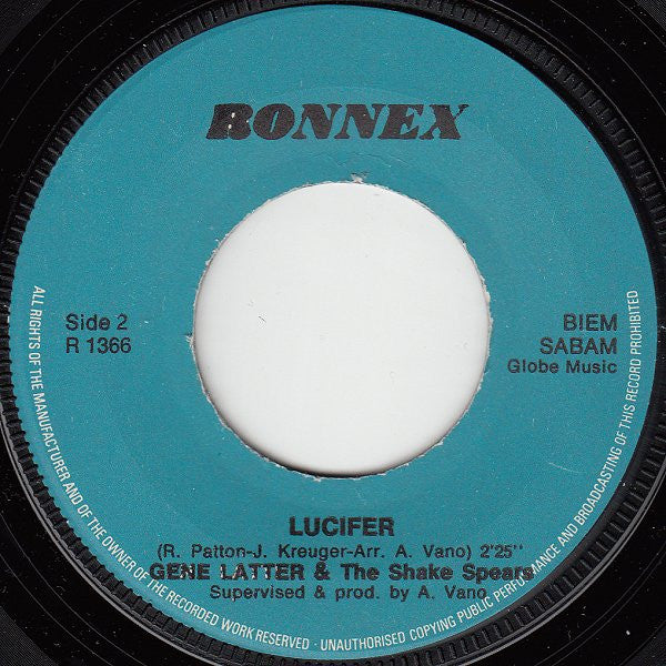 Gene Latter And The Shake Spears -Main Theme From "The Saint"