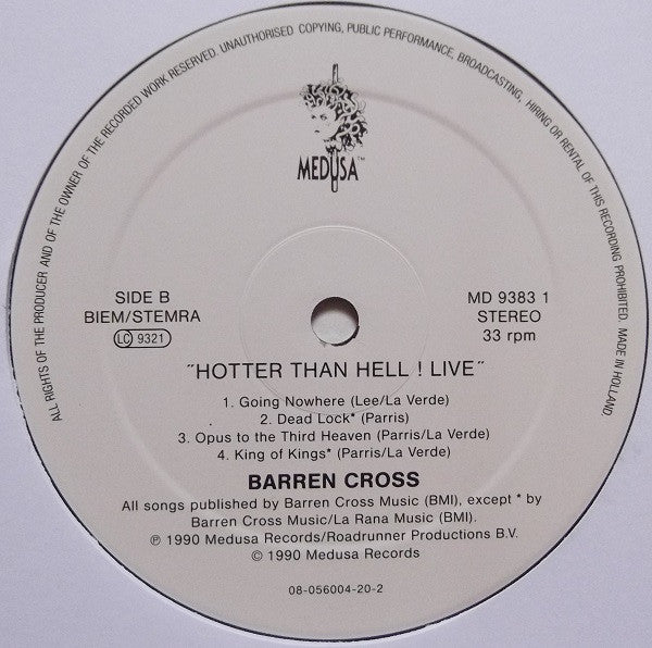 Barren Cross -Hotter Than Hell! Live