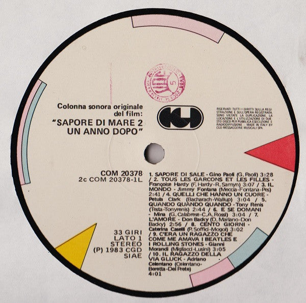 Various -Sapore Di Mare 2 Un Anno Dopo