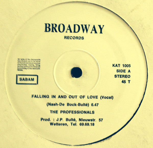 The Professionals (8) -Falling In And Out Of Love