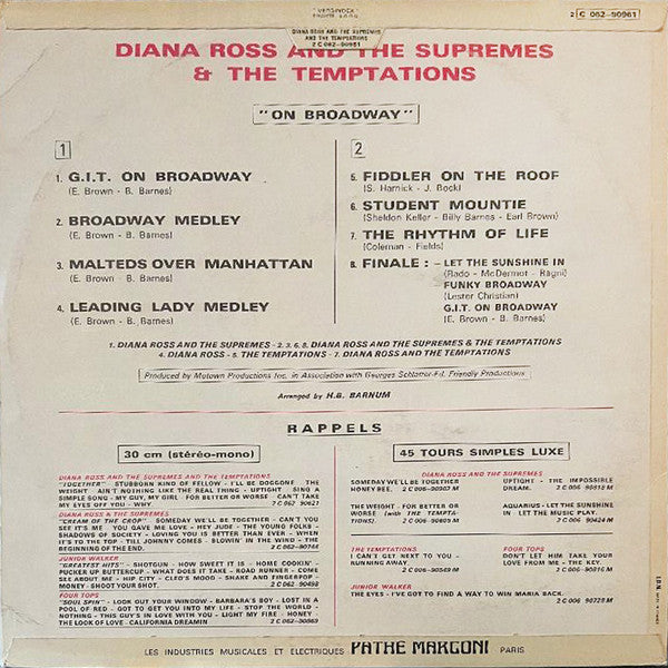 Diana Ross & The Supremes* & The Temptations -On Broadway