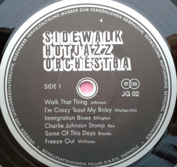 Sidewalk Hot Jazz Orchestra -Let Us Swing